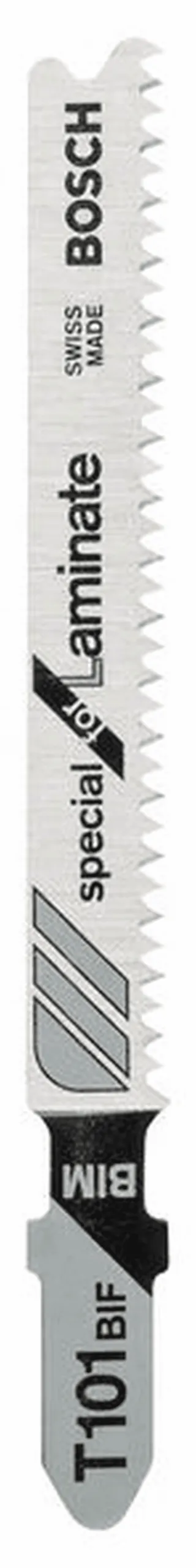 BOSCH Stichsägeblatt T 101 BIF Special for Laminate 5er-Pack 2608636431