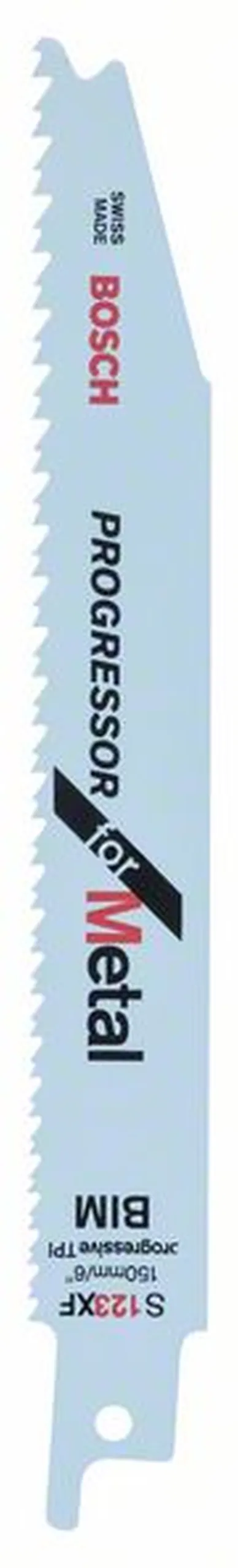 BOSCH 1x 1 Säbelsägeblatt S 123 XF Progressor for Metal einzeln 2608654402