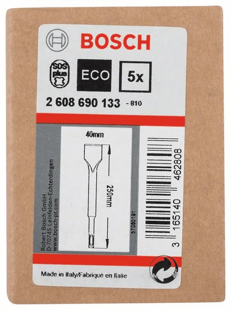 BOSCH Spatmeißel mit SDS-plus-Aufnahme 250 x 40 mm 5er-Pack 2608690133
