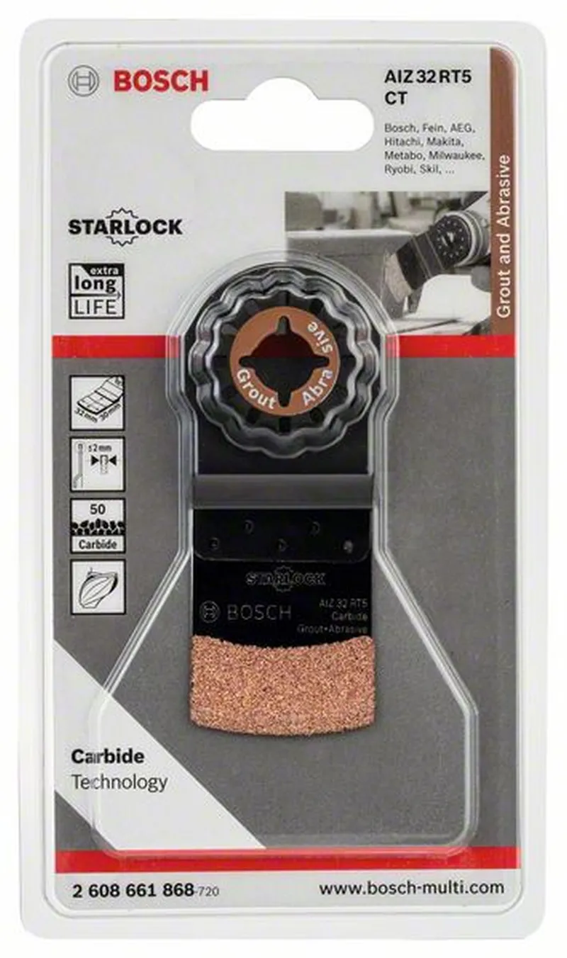 BOSCH Carbide-RIFF Tauchsägeblatt AIZ 32 RT5 32 x 30 mm 2608661868