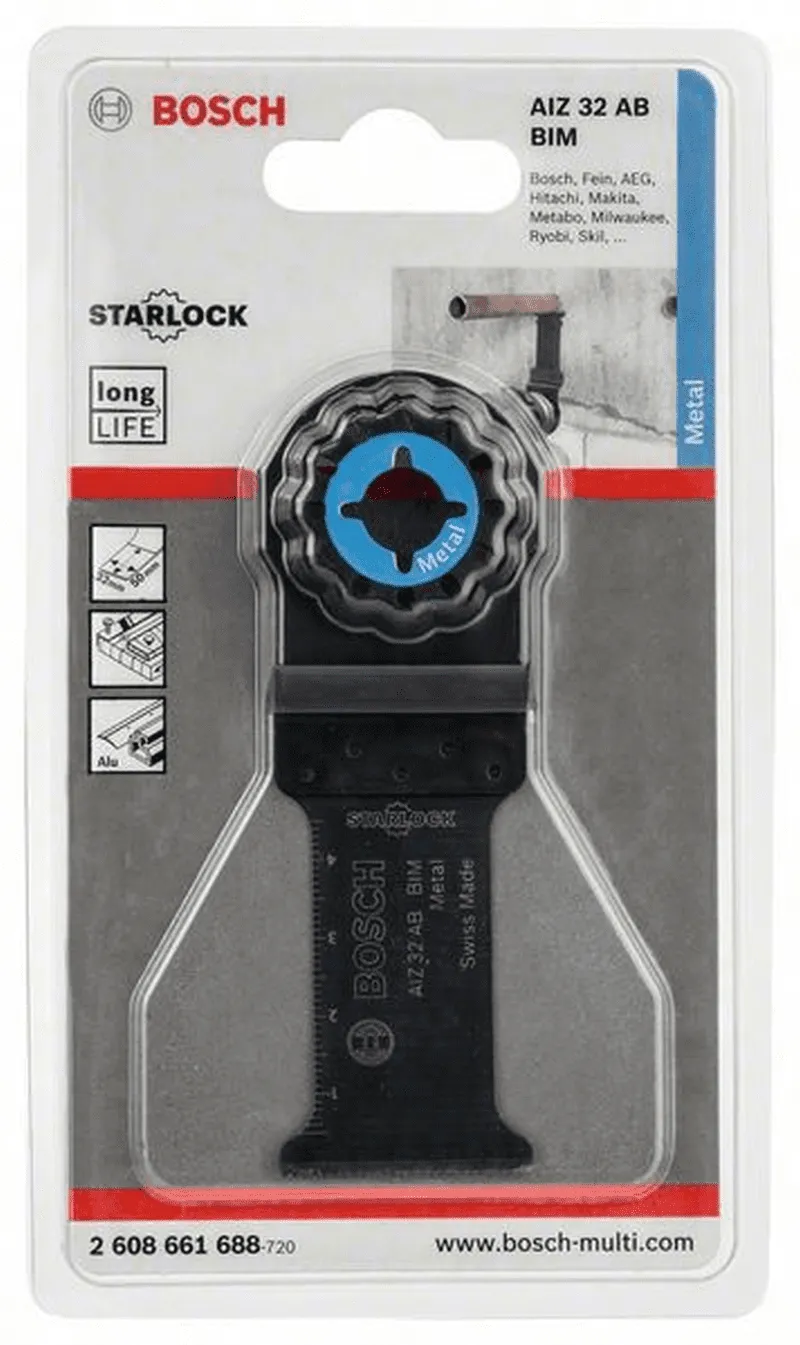 BOSCH BIM Tauchsägeblatt AIZ 32 AB Metal 32 x 50 mm 1er-Pack 2608661688