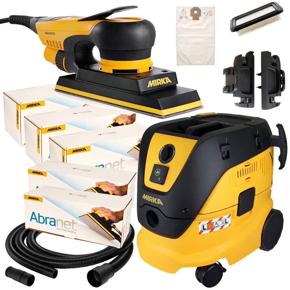 MIRKA DEOS 70x198mm + Sauger 1230 L PC + 250x Abranet KIT1710ARMDE