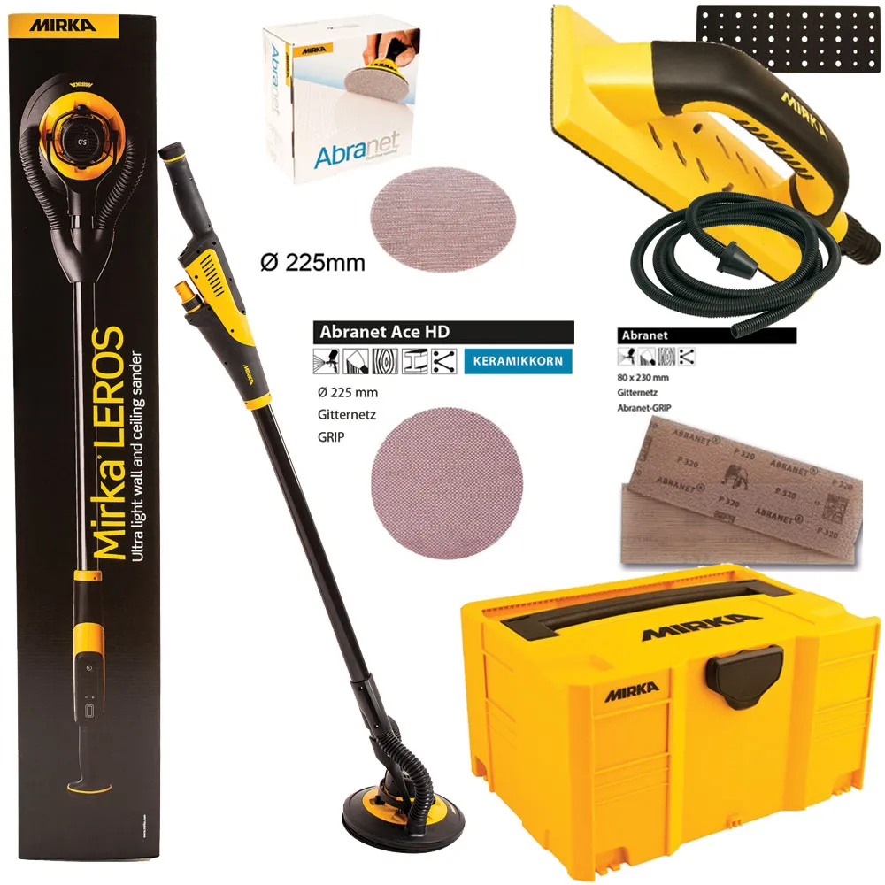 MIRKA LEROS Wand und Deckenschleifer MIW9502022BA Set KIT2002CDMDE 950CV