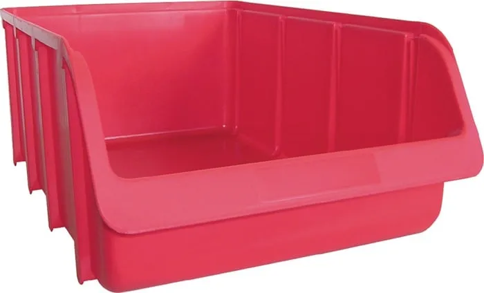 Sichtlagerkasten L489/422xB312xH184mm PP rot stapelbar HÜNERSDORFF VE: 7St.