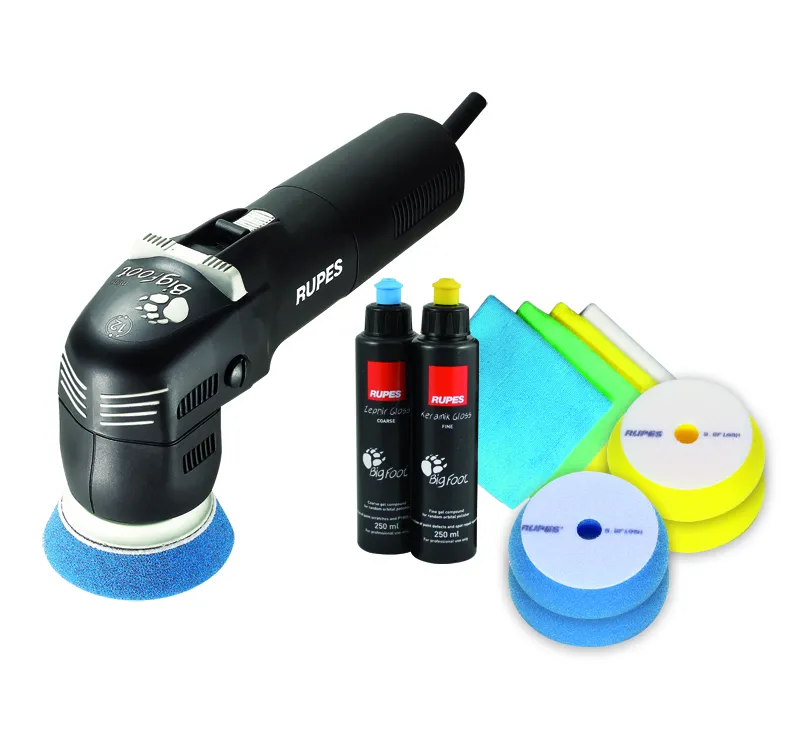 RUPES 75mm Exzenter Poliermaschine BIGFOOT LHR75E STN + Zubehör