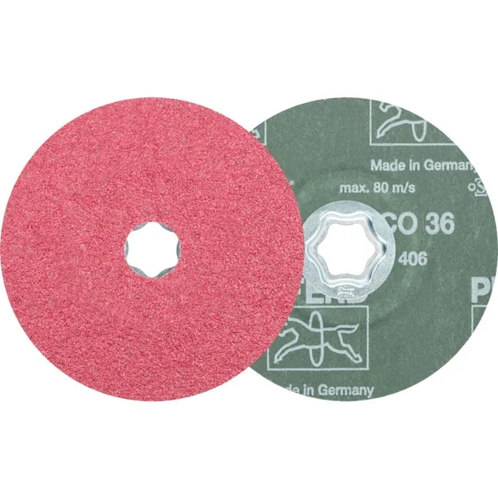 Fiberscheibe COMBICLICK CO D.125mm K.36 Stahl,Guss,Alu.Keramikkorn PFERD VE: 25St.