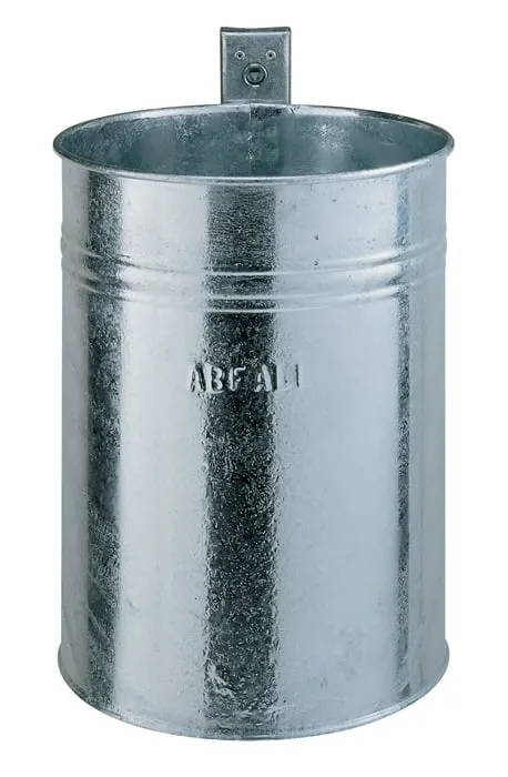 Abfallbehälter H430xØ330mm 35l verz.RENNER