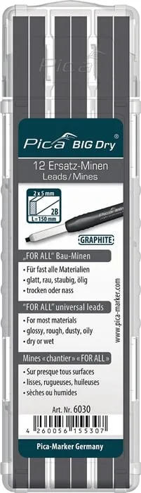 Minenset Pica BIG-Dry 12x graphit universell 12 Minen/Set