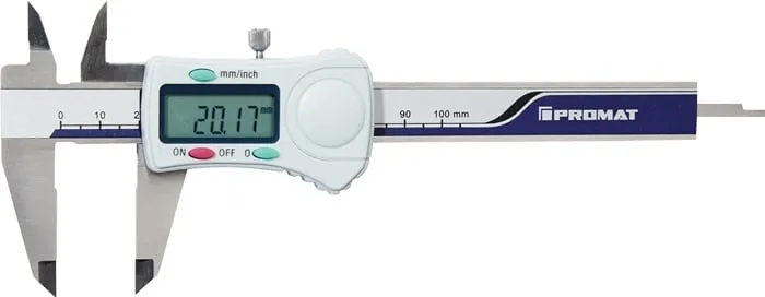 Messschieber DIN 862 100mm dig.m.Schr.eck.PROMAT