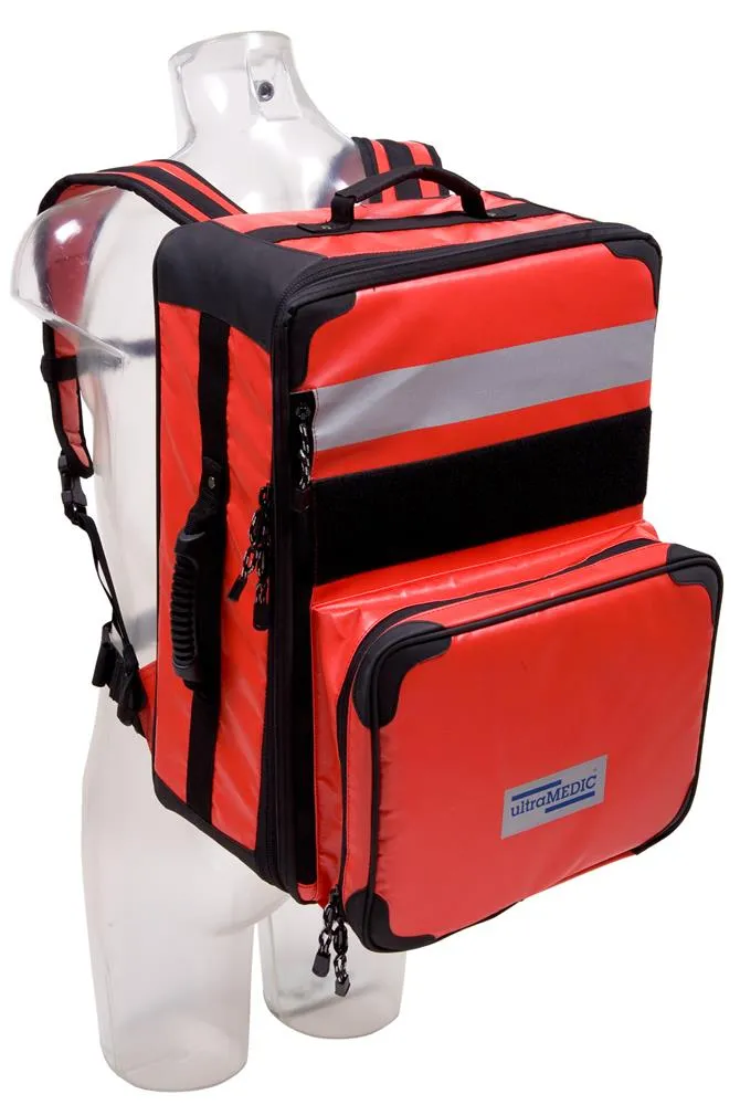 Rettungsrucksack ultraRUCKSACK EM III rot mit Fronttasche