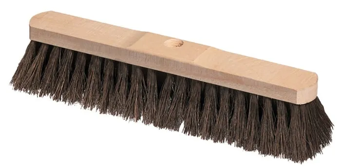 Besen Arenga L.400mm m.Stielloch Sattelholz