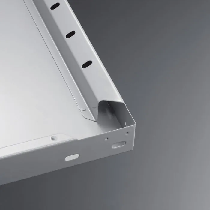 Meta Fachboden B1000xT400mm 150kg Stahlblech silber verz. für Steckregal - 2er Pack