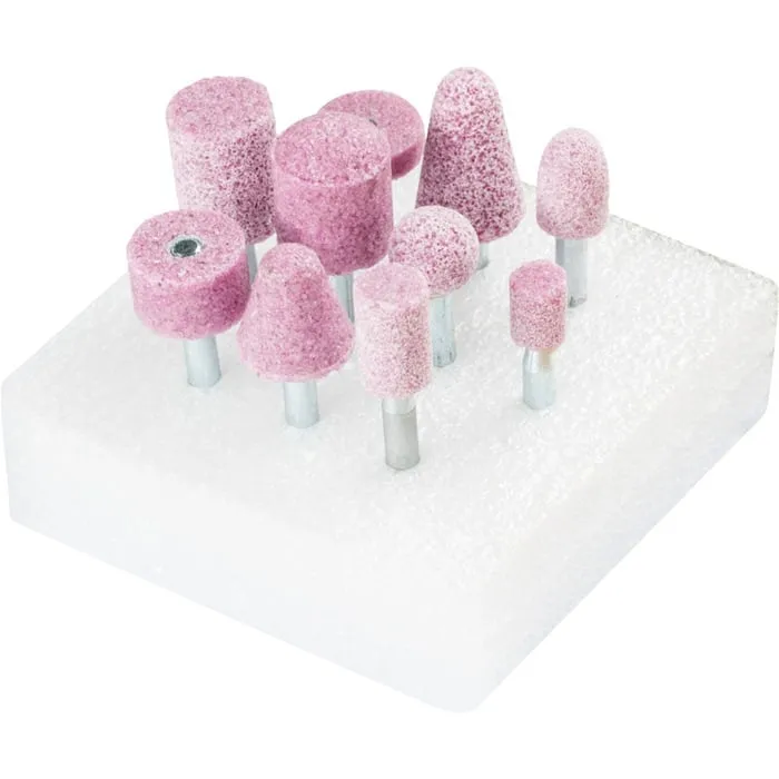 Schleifstiftesatz STEEL EDGE DxHmm Schaft-D.6mm Edelkorund Diverse 10tlg.PFERD