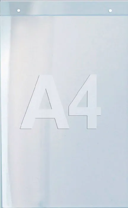 Wandprospekthalter DIN A4 hoch Acryl transp.