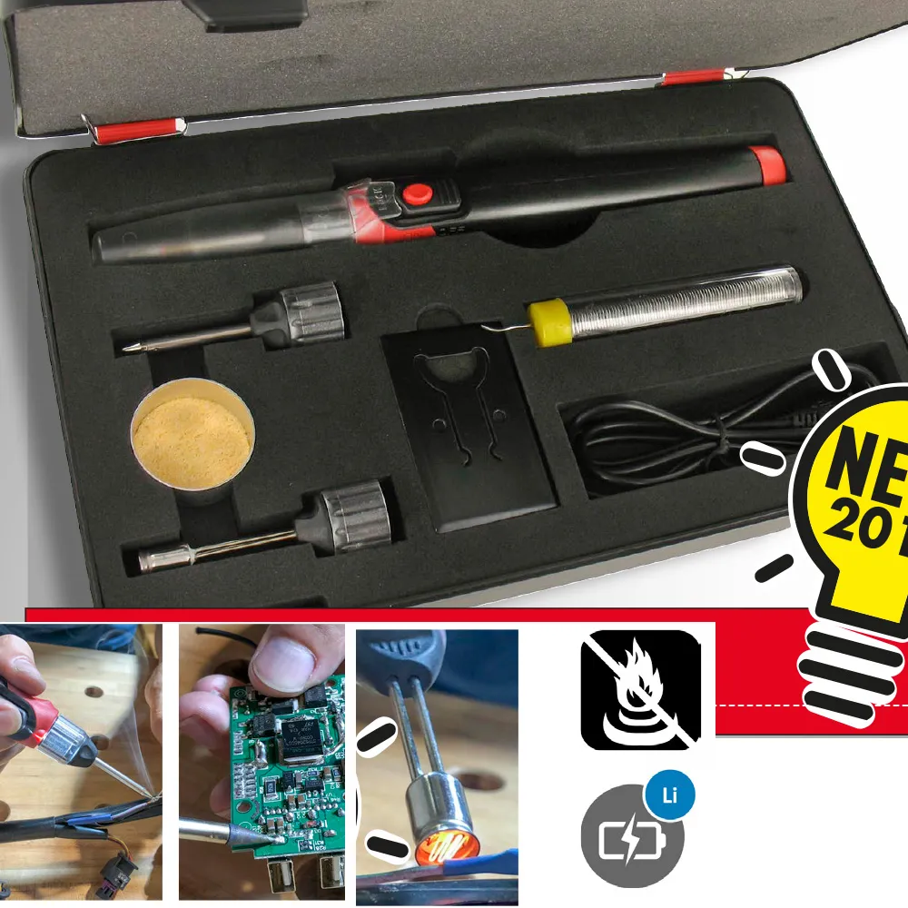 RODAC R solo 30 wiederaufladbarer Lötkolben inkl Zubehör