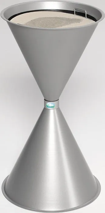 Standascher D400xH730mm silber Stahlbl.VAR