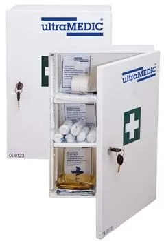 Verbandschrank ultraCASE "014", mit Füllung DIN 13157, weiß