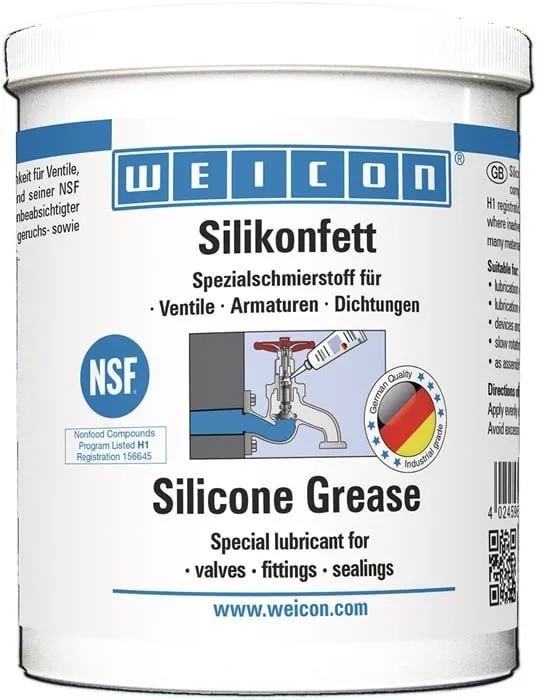 Silikonfett NSF-H1 transp.450g Dose WEICON VE: 12St.