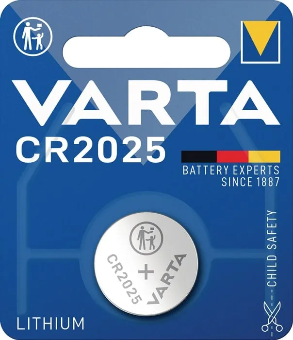 Knopfzelle Electronics 3 V 157 mAh CR2025 20x2,5mm VARTA