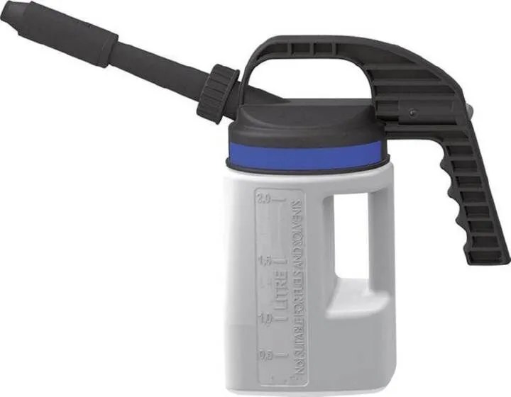 Asecos Abfüllkanne PE 2 Liter mit kurzem langem Auslauf