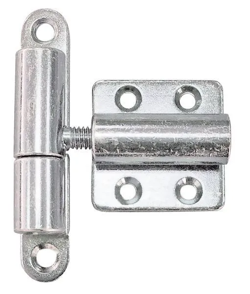 Alberts Aushebescharnier,verstellbar, verzinkt, LxB 83x15,Platte LxB 40x40mm