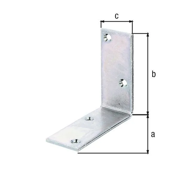 Alberts Balkenwinkel galvanisch verzinkt TxHxB 100x100x40 mm