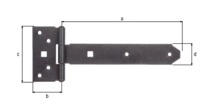 Alberts DURAVIS Kreuzgehänge blau verzinkt schwarzdiamant 192 / 45 x 90 mm