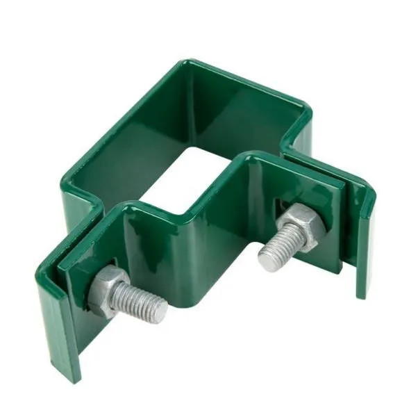 Alberts Eckschelle für Vierkantpfosten 60x40 mm grün kunststoffbeschichtet