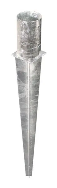 Alberts Einschlagbodenhülse für Rundholzpfosten feuerverzinkt Topf 121mm Länge 750mm