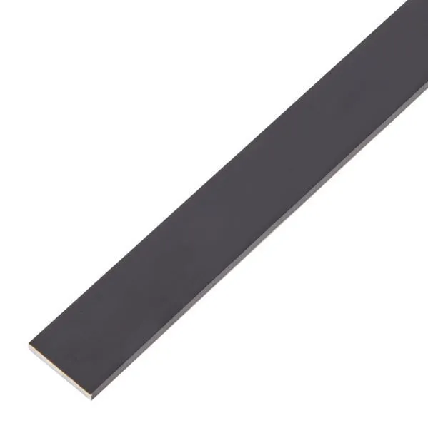 Alberts Flachstange Alu schwarz eloxiert 1000 x 20 x 2 mm