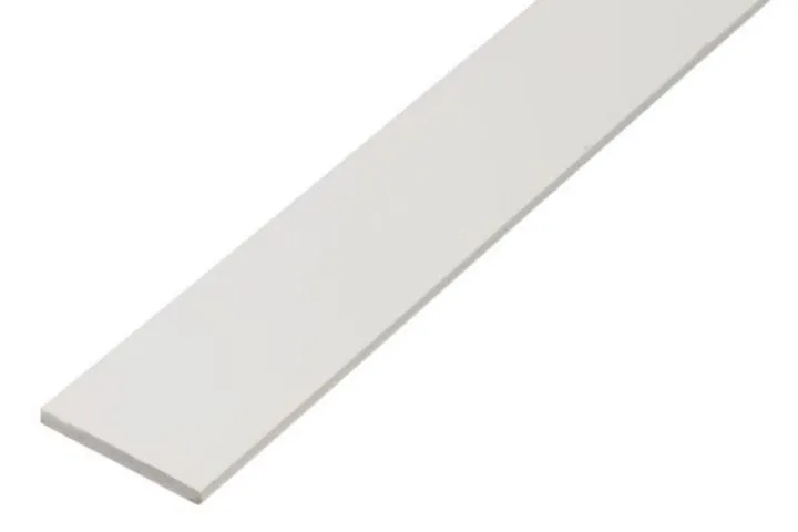 Alberts Flachstange PVC weiß 2600 x 20 x 2 mm (Inhalt: 2.6 Meter - 2.7 € / 1 Meter)