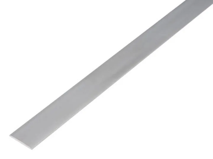 Alberts Flachstange selbstklemmend Alu silber eloxiert 2000 x 14,5 x 1,5 mm (Inhalt: 2 Meter - 2.46 € / 1 Meter)