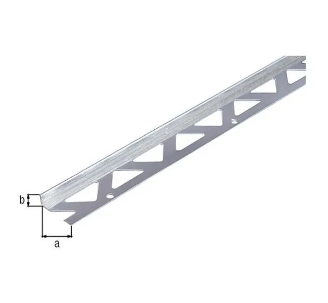 Alberts Fliesen Abschlussprofil Edelstahl 2500 x 23,5 x 8 mm