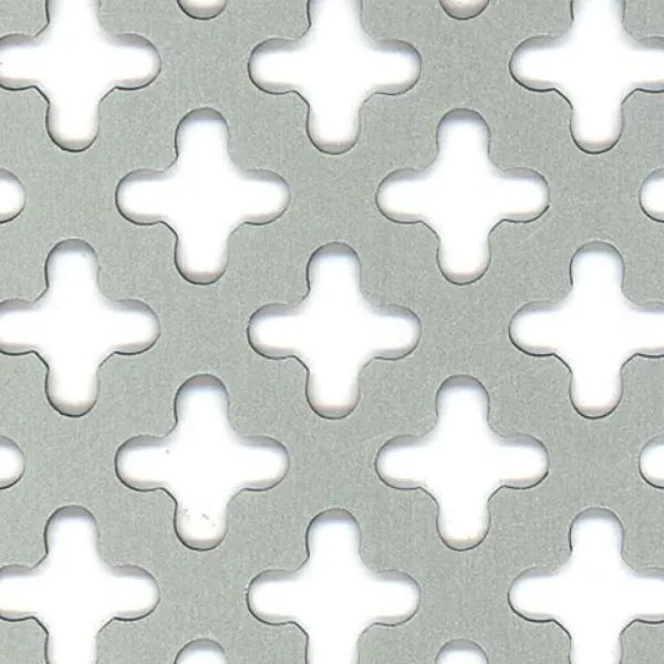 Alberts Lochblech Kreuzloch Alu silber eloxiert 600 x 1000 x 0,8 mm (Inhalt: 0.6 Quadratmeter - 231.45 € / 1 Quadratmeter)