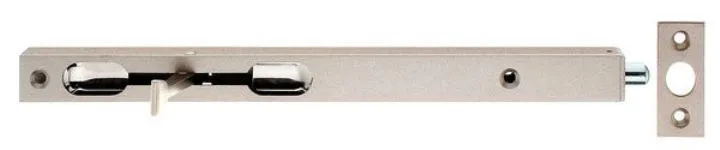 Alberts Rohrkantriegel mit Schieber und Schließblech 250x20x15mm Bolzen 10,0mm