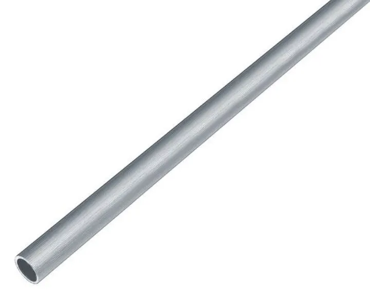 Alberts Rundrohr Alu edelstahldesign hell 2000 x 8 x 1 mm (Inhalt: 2 Meter - 4.71 € / 1 Meter)