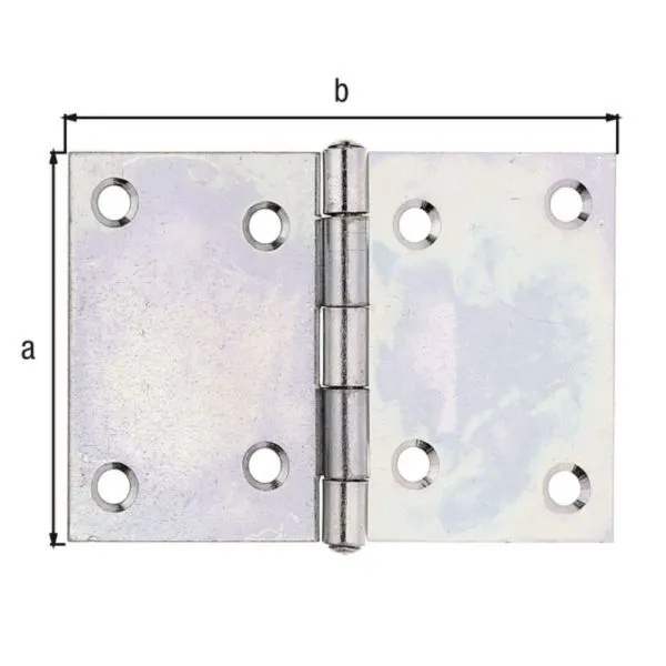 Alberts Scharnier verzinkt, LxB 70x104,5 mm