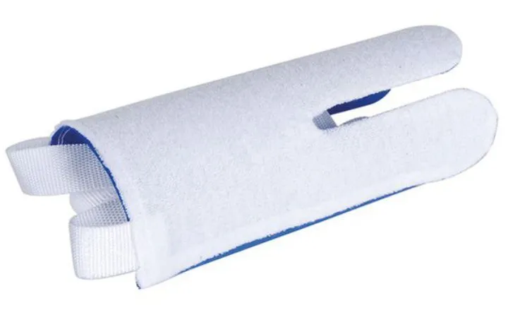 Alberts Strumpfanziehhilfe Außenseite Frottee weiß Bänder 720mm