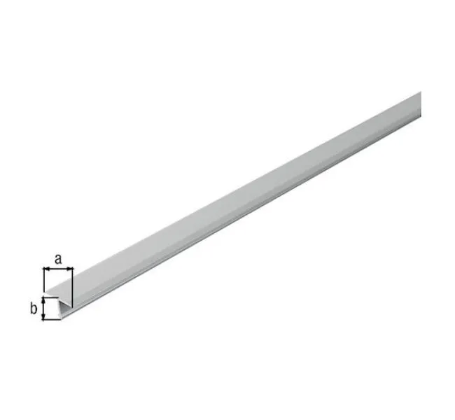 Alberts T-Abdeckprofil Alu silber eloxiert 1000 x 25 x 9 mm