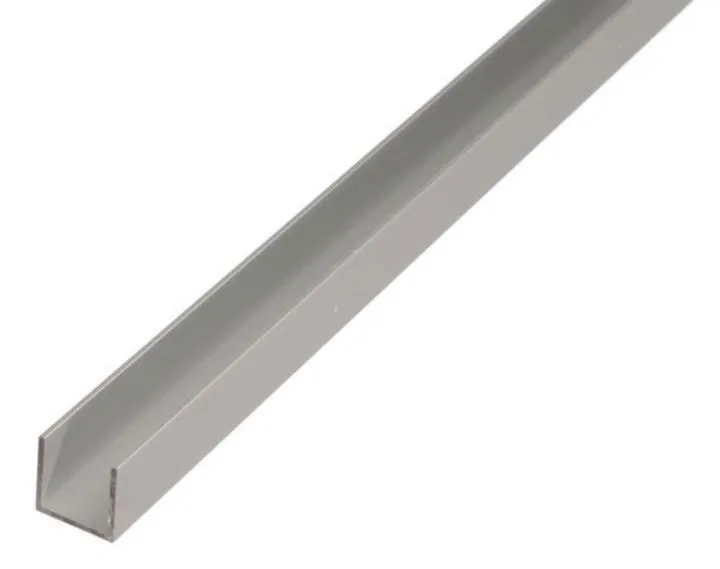 Alberts U Profil Alu silber eloxiert 2600 x 15 x 10 x 1,5 mm (Inhalt: 2.6 Meter - 4.4 € / 1 Meter)