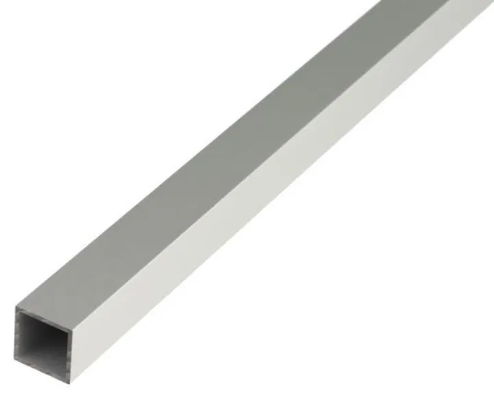 Alberts Vierkantrohr Alu silber eloxiert 2600 x 15 x 15 x 1 mm (Inhalt: 2.6 Meter - 5.28 € / 1 Meter)