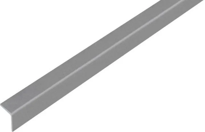 Alberts Winkelprofil selbstklebend PVC grau metallic 2600 x 20 x 20 x 1,5 mm (Inhalt: 2.6 Meter - 4.4 € / 1 Meter)
