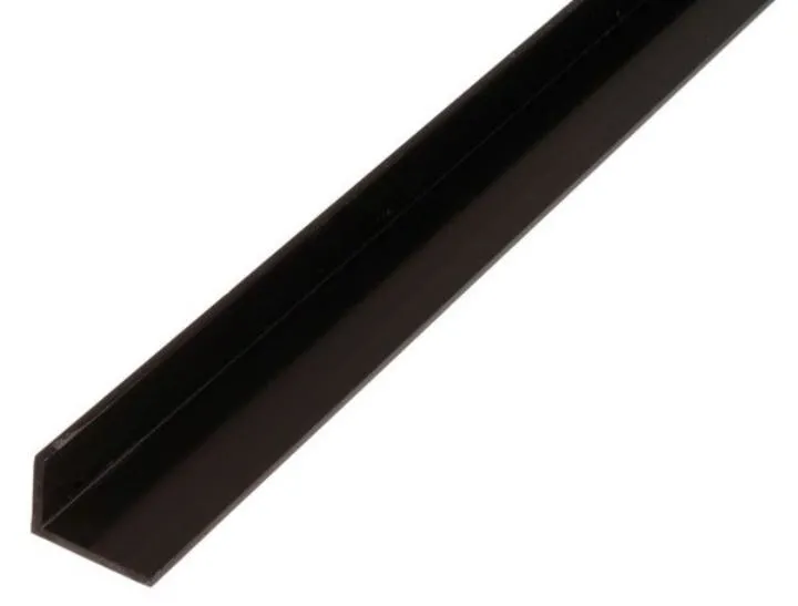 Alberts Winkelprofil PVC ungleichschenklig schwarz 2600 x 40 x 10 x 2 mm (Inhalt: 2.6 Meter - 2.7 € / 1 Meter)