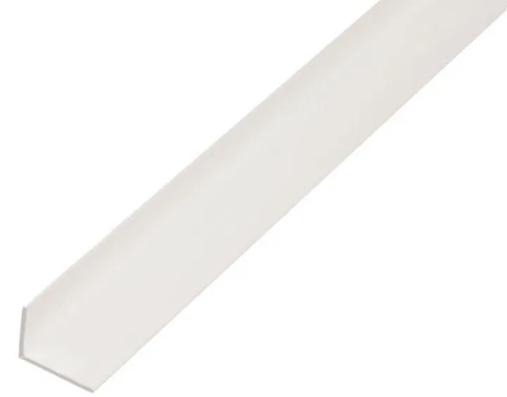Alberts Winkelprofil PVC ungleichschenklig weiß 2600 x 40 x 10 x 2 mm (Inhalt: 2.6 Meter - 2.7 € / 1 Meter)