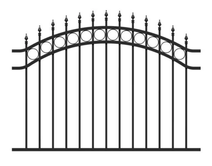 Alberts Zaunfeld Bordeaux Alu schwarz matt lichte Maße 1600 x 1200 mm