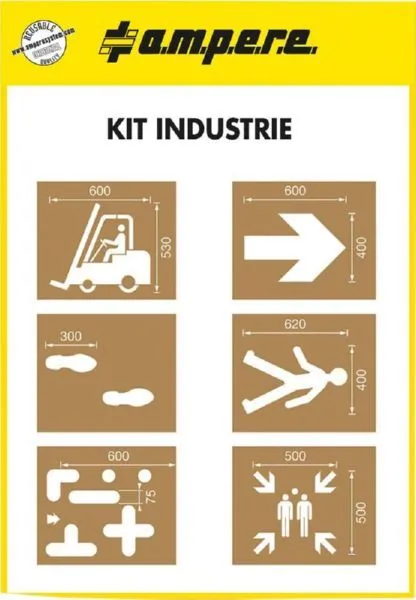 Schablonenset Schablonen KIT Industrie
