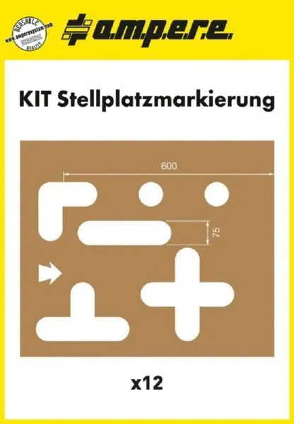 Schablonenset Schablonen KIT Stellplatzmarkierung