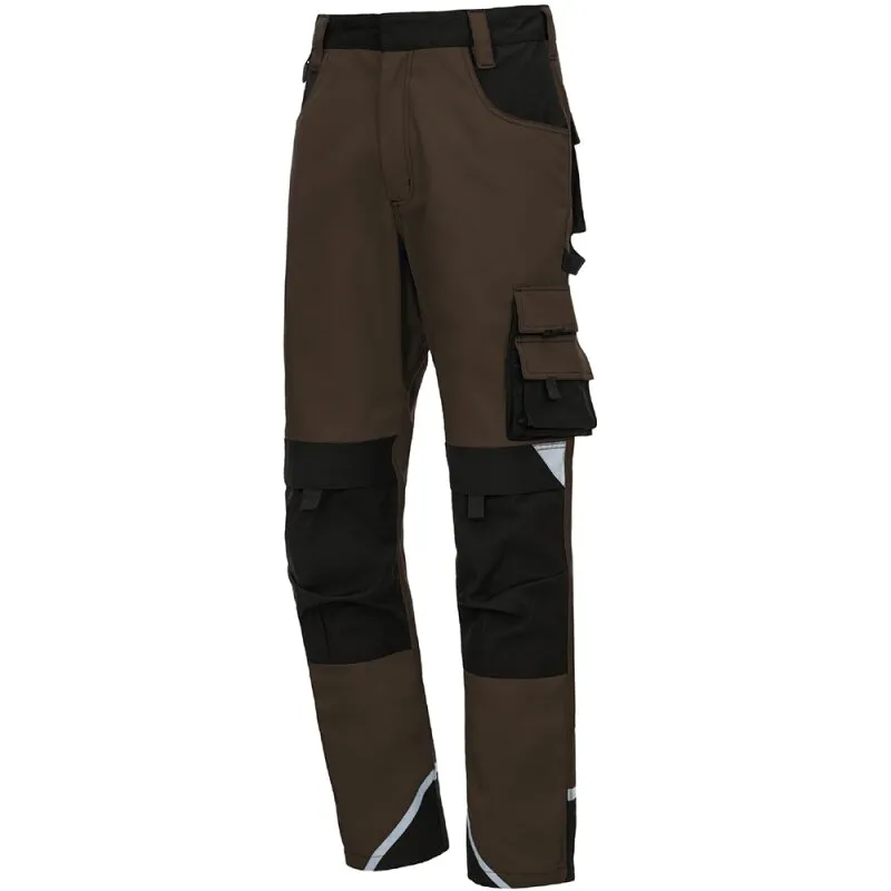 Arbeitshose lang Motion Tex Plus 7617 braun / schwarz Gr. 62 Nitras