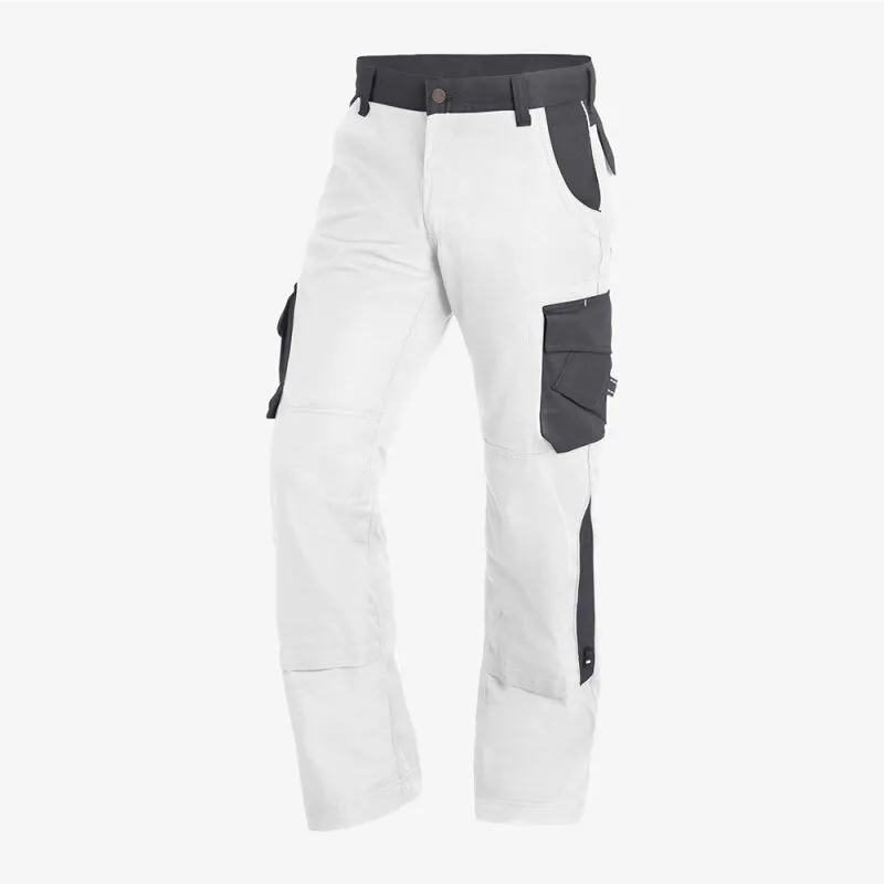 Arbeitshose TWILL BRUNO 130430 FHB weiß-anthrazit (1012) Gr.64