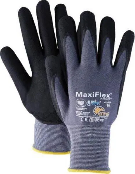 ATG Montagehandschuh Maxi Flex Ultimate AD APT Größe 12 grau schwarz